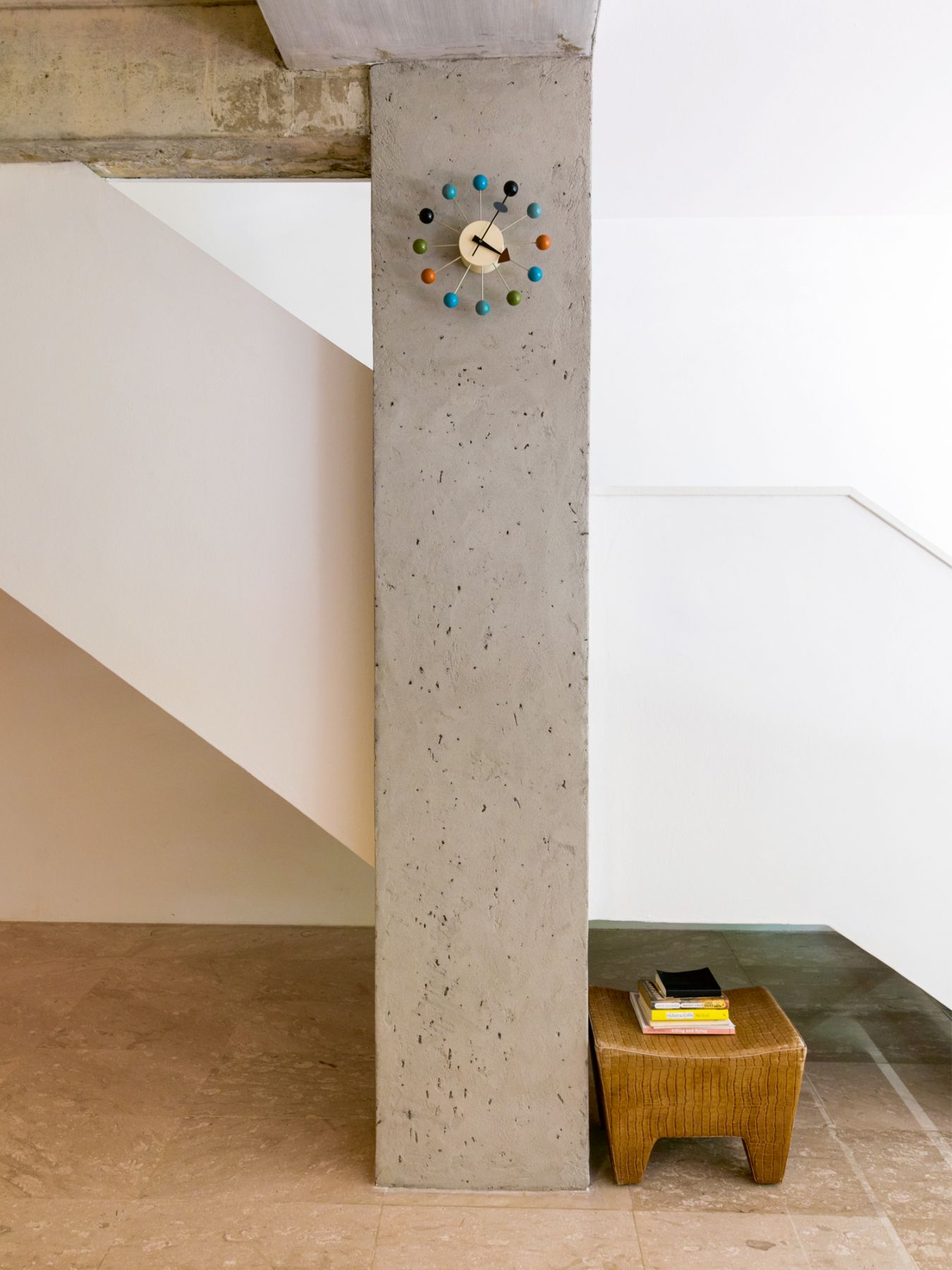 This clock is among the thrift market finds selected for the home