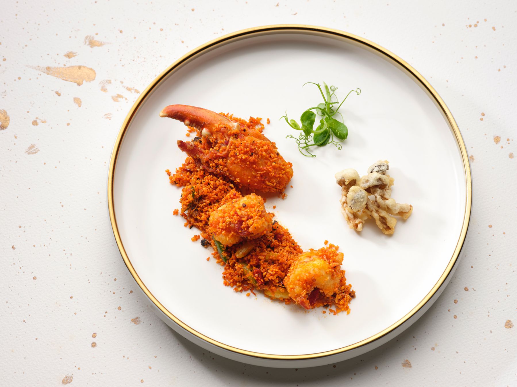 Jiang-Nan Chun Wok-fried Boston Lobster with Garlic and Dried Chili.