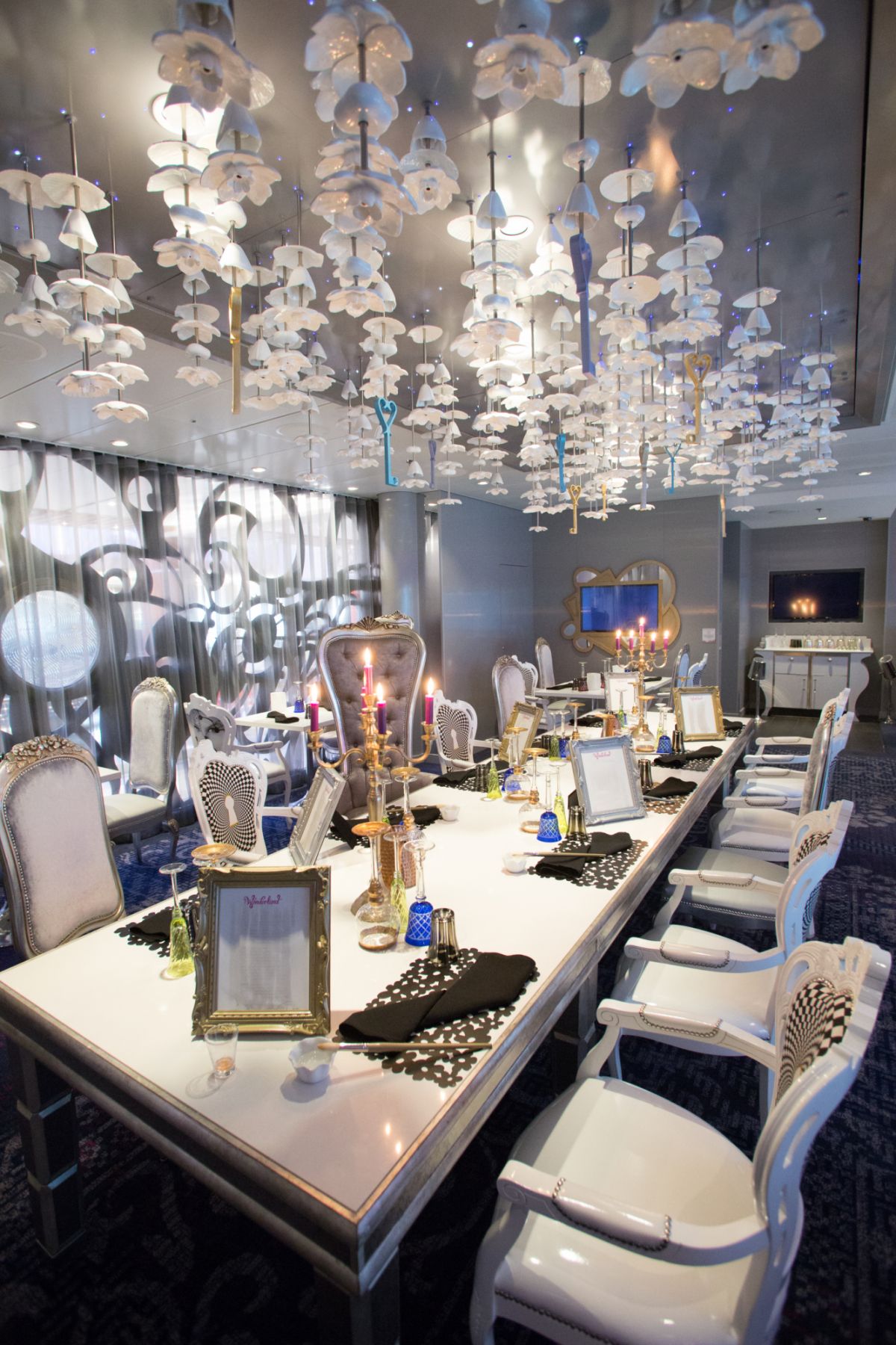 Royal Caribbean International launches Quantum of the Seas, the newest ship in the fleet, in November 2014Wonderland restaurant.