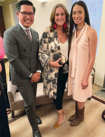 Ernesto Floro, Sofia Elizalde and Stella Abrera