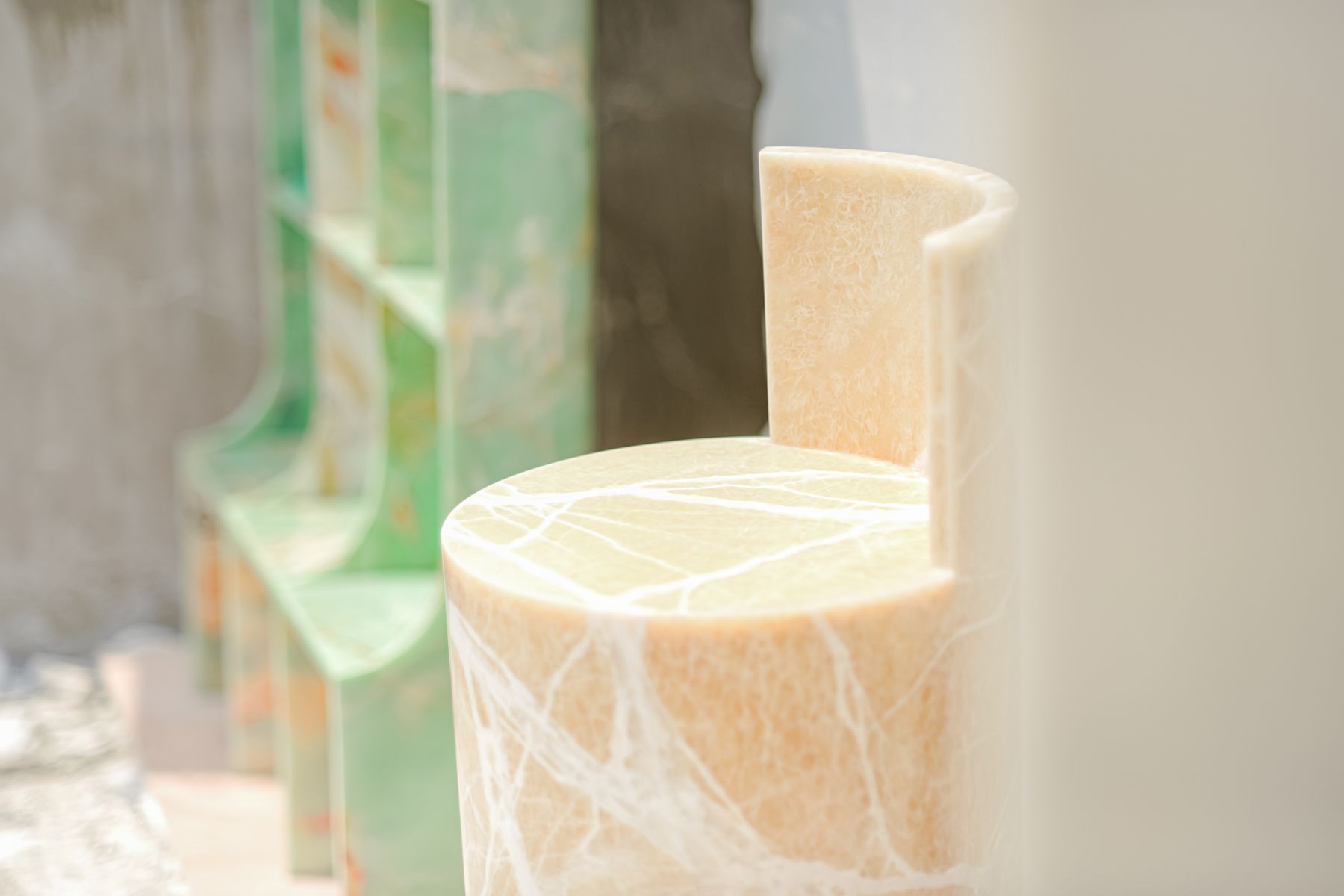 Made from fluid onyx, the limited-edition pieces aim to push the boundaries of what can be done to the material (Image: Courtesy of Industry+)