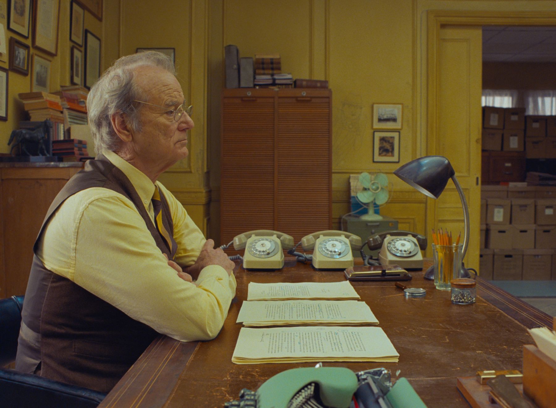 Bill Murray in the film THE FRENCH DISPATCH. Photo Courtesy of  Searchlight Pictures. Â© 2020 Twentieth Century Fox Film Corporation All Rights Reserved