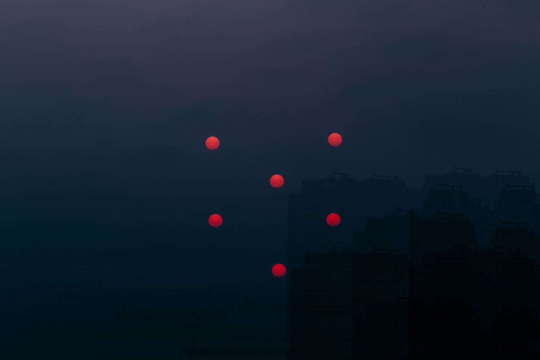 Photographer Stephanie Teng captures the moon in multiple exposures