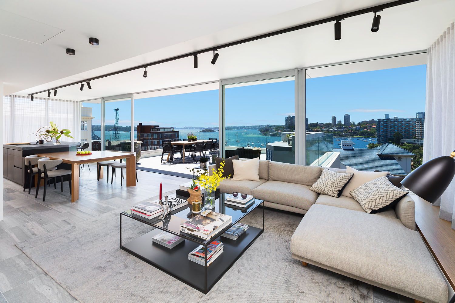 Interior of an apartment in Sydney, Australia, purchased by Victoria Allan
