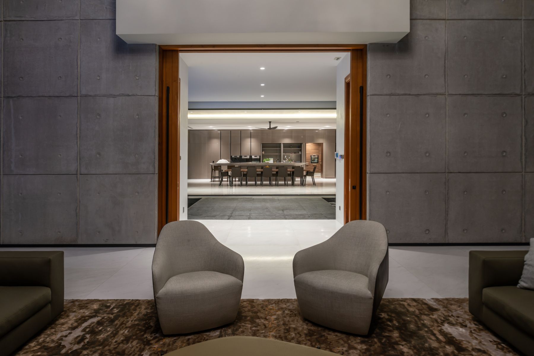 Elegant Walter Knoll furniture populate the living room