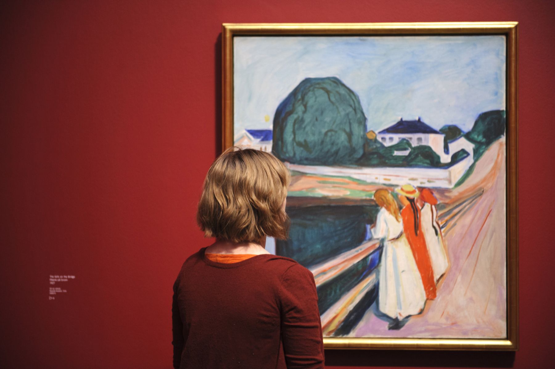 LONDON, ENGLAND - JUNE 26: A visitor looks at an exhibition of work by Norwegian artist Edvard Munch at Tate Modern on June 26, 2012 in London, England. (Photo by Ben Pruchnie/WireImage)
