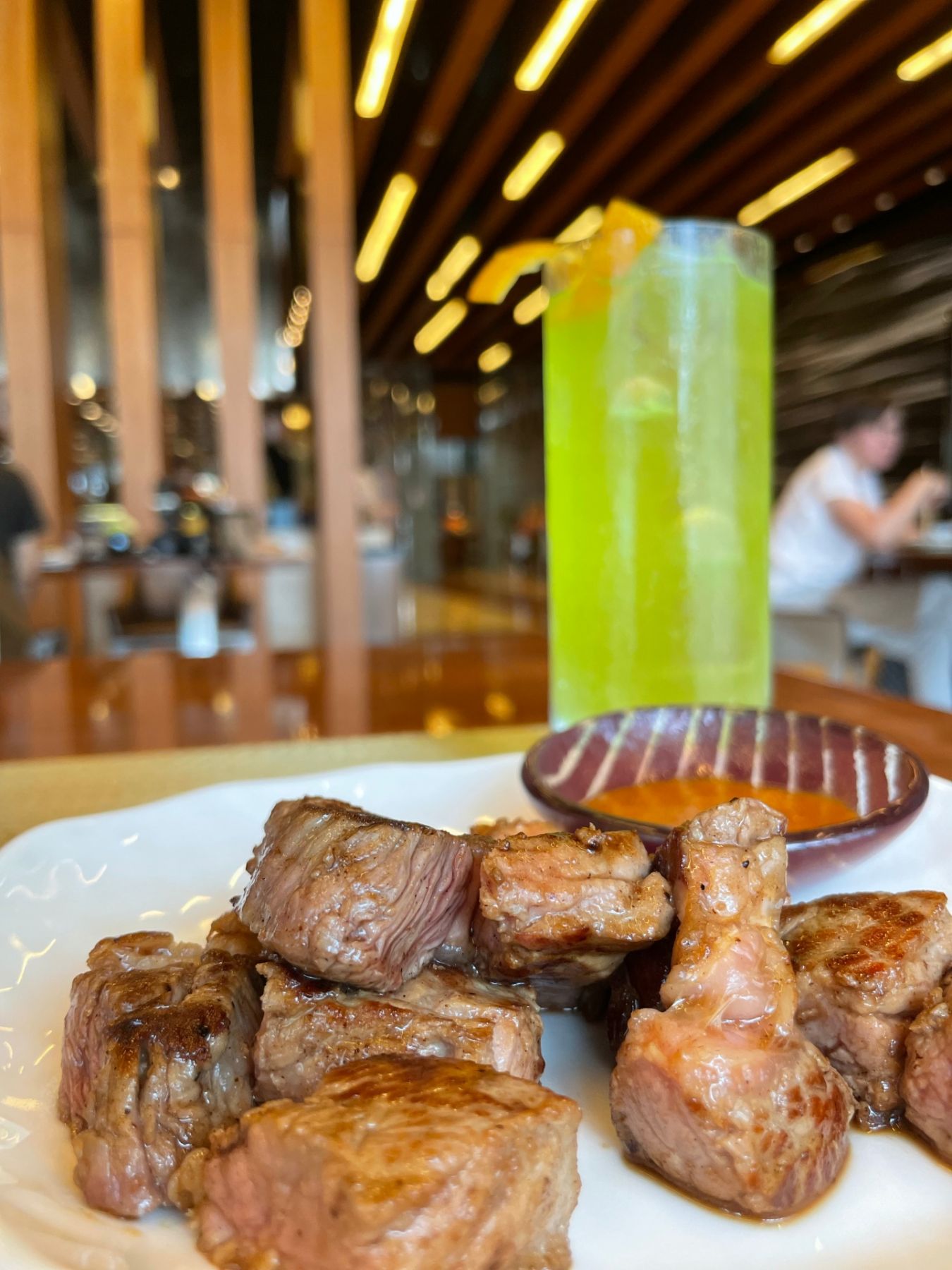 USDA rib eye steak from Yakumi's teppankayi station