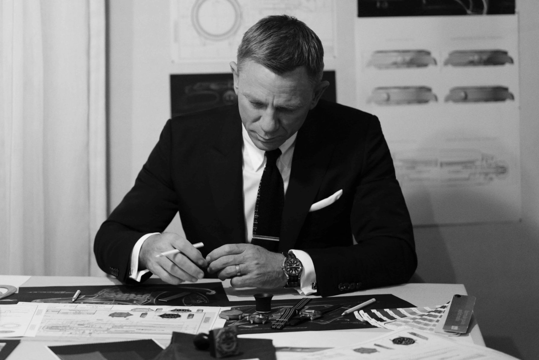 Daniel Craig giving his design input