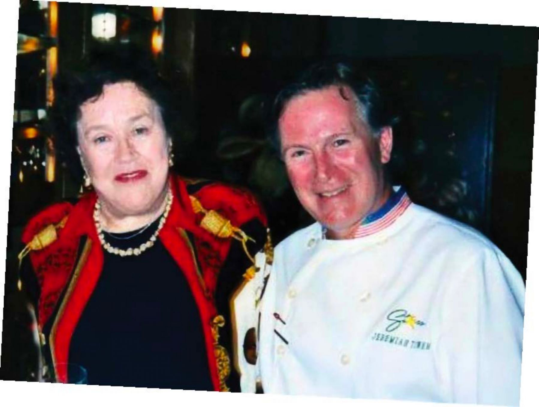 Tower with the American author and television personality, Julia Child (Photo: Courtesy of Jeremiah Tower)