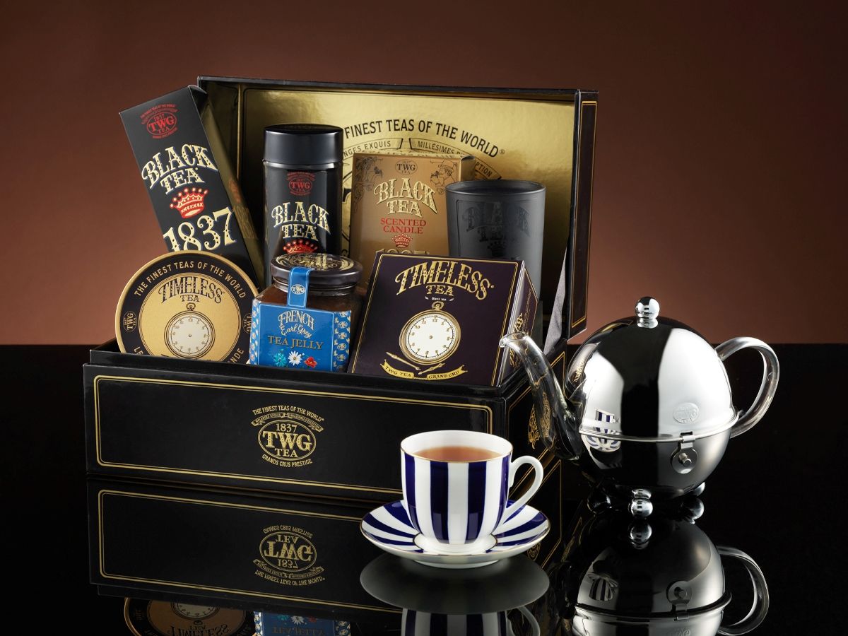 TWG Tea’s Timeless Hamper contains all the essentials for a soothing tea party(Image: TWG)
