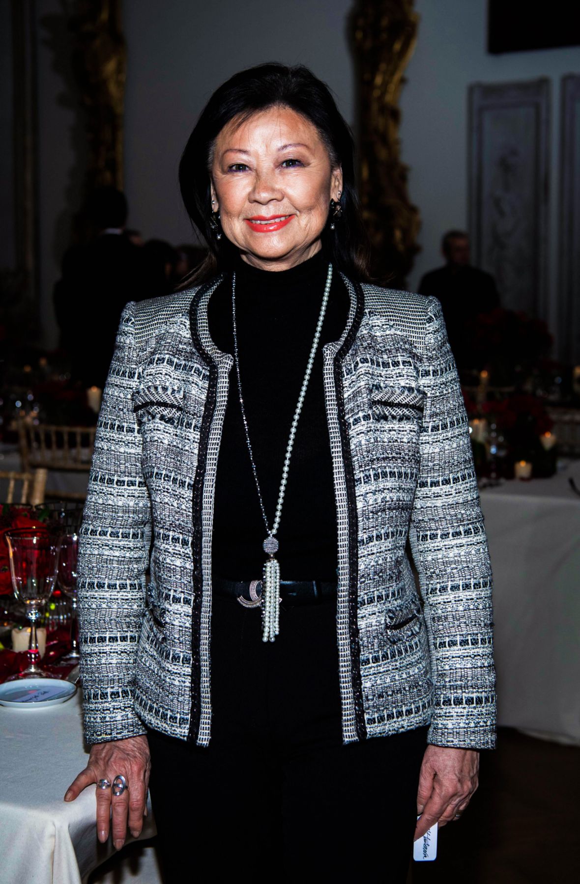 Soirée en l'honneur du don de Cindy Chao d'une broche de sa collection "Annual Butterfly" à la Galerie de Bijoux du Musée des Arts Décoratifs. Paris, le 20 janvier 2020. © Julio Piatti