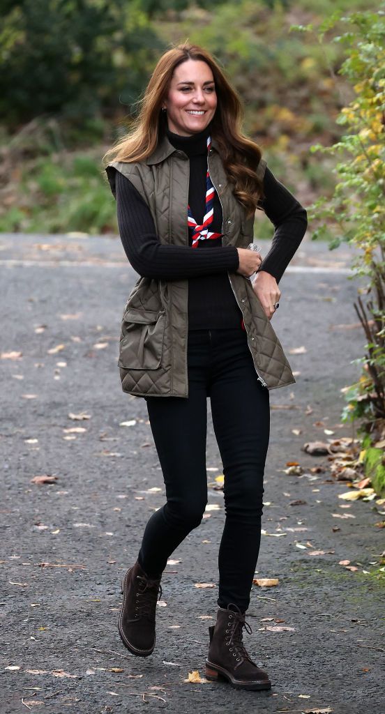 GLASGOW, SCOTLAND - NOVEMBER 01: Catherine, Duchess of Cambridge smiles during a visit to Alexandra Park Sports Hub on day two of COP26 on November 01, 2021 in Glasgow, Scotland. 2021 sees the 26th United Nations Climate Change Conference which will run from 31 October for two weeks, finishing on 12 November. It was meant to take place in 2020 but was delayed due to the Covid-19 pandemic. (Photo by Chris Jackson/Getty Images)