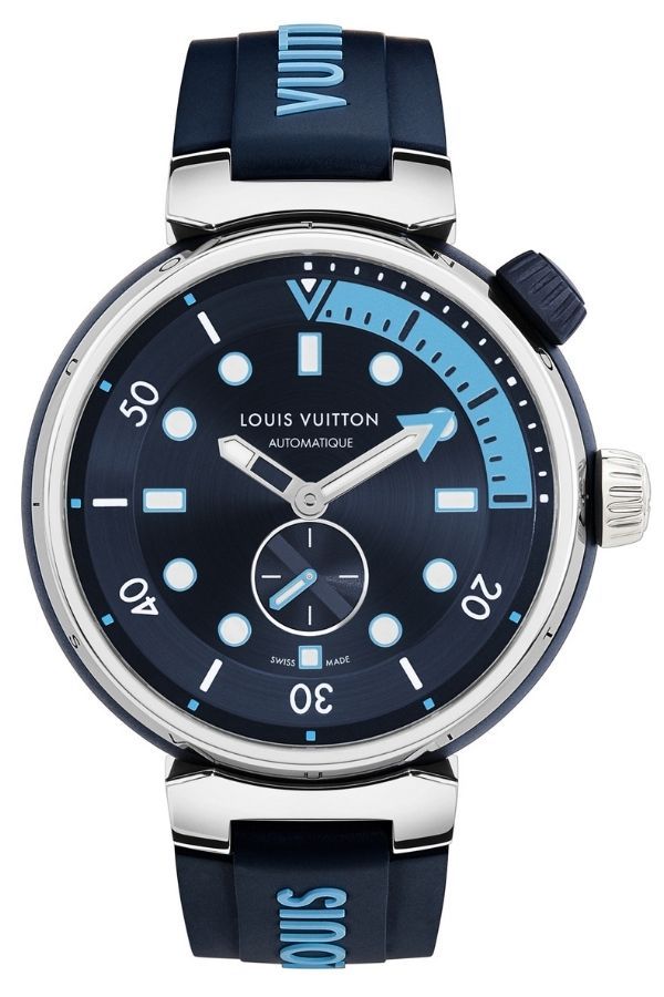 Louis Vuitton Tambour Street Diver Skyline Blue