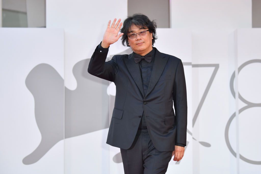 VENICE, ITALY - SEPTEMBER 11: Venezia78 Jury President Bong Joon Ho attends the closing ceremony red carpet during the 78th Venice International Film Festival on September 11, 2021 in Venice, Italy. (Photo by Stephane Cardinale - Corbis/Corbis via Getty Images)