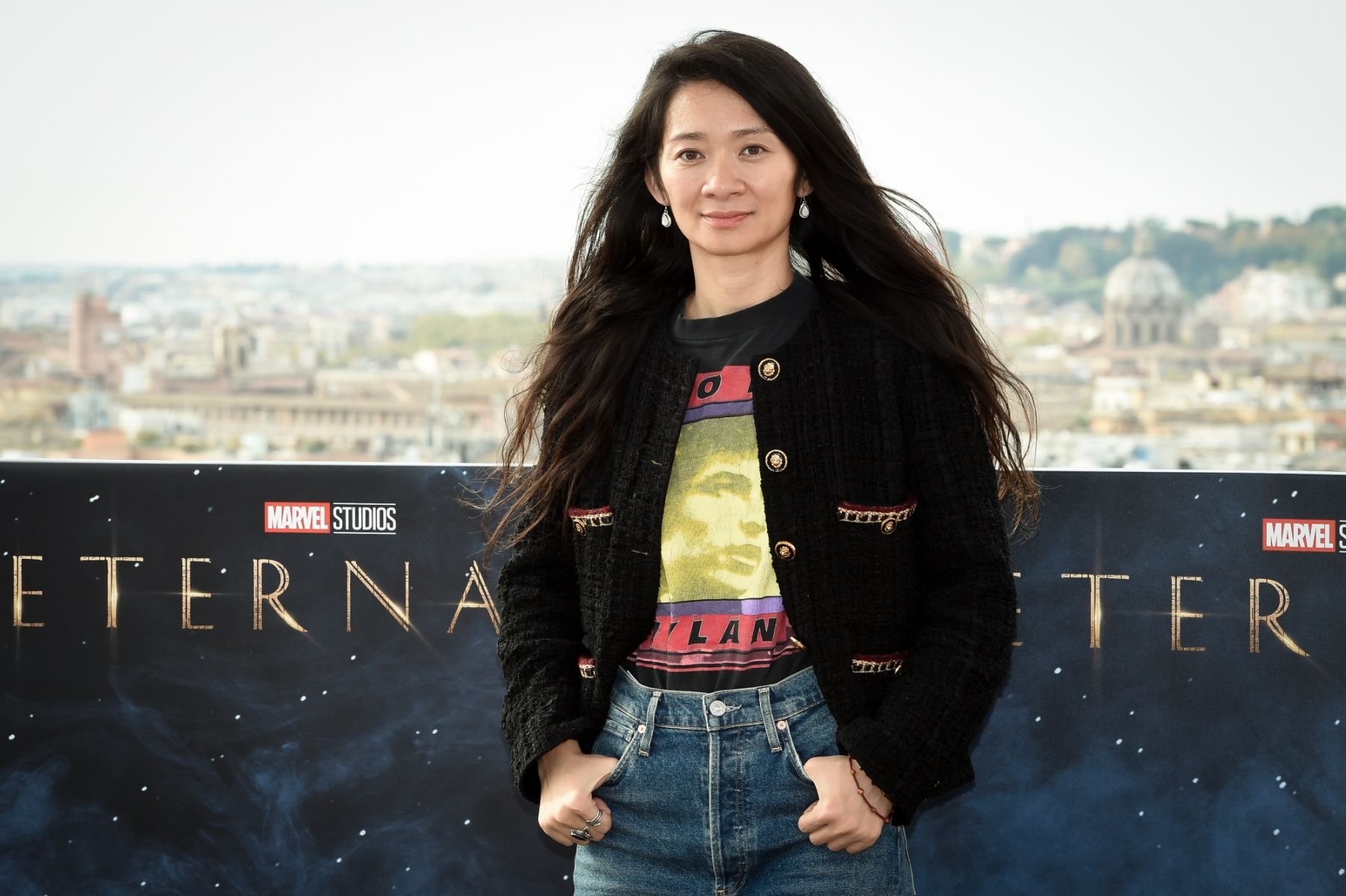 Chinese filmmaker Chloé Zhao at Rome Film Fest 2021. Eternals photocall. Rome (Italy), October 25th, 2021 (Photo by Marilla Sicilia/Archivio Marilla Sicilia/Mondadori Portfolio via Getty Images)