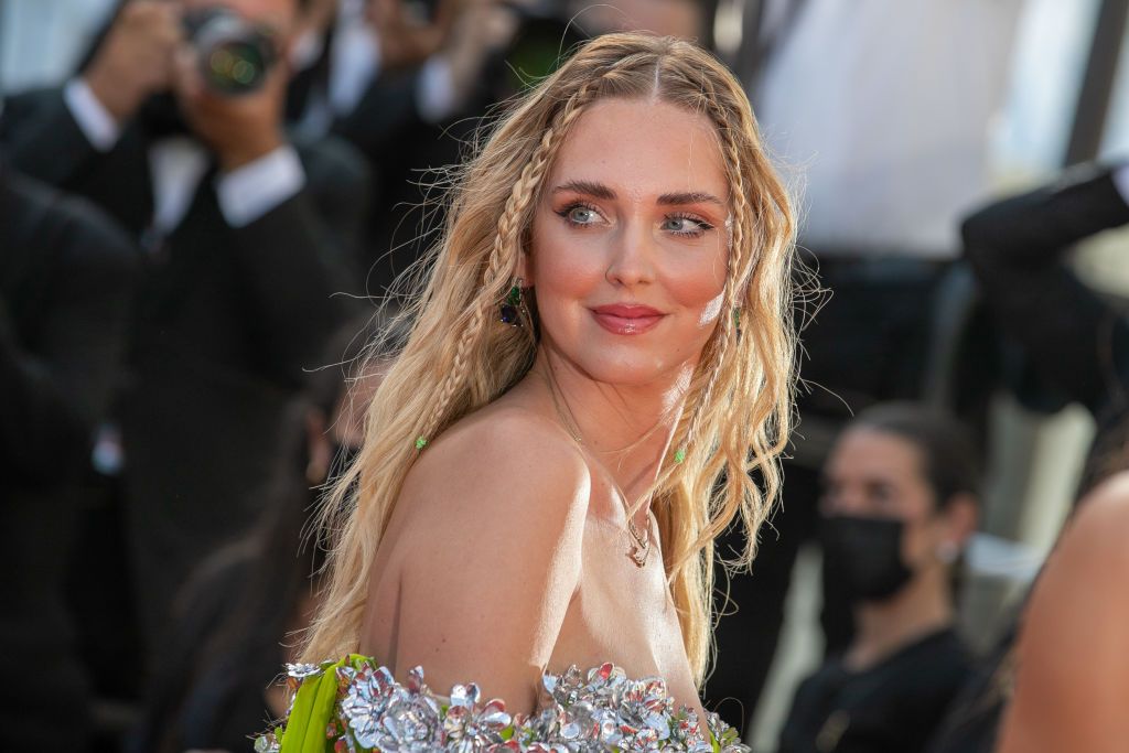 CANNES, FRANCE - JULY 08: Chiara Ferragni attends the "Stillwater" screening during the 74th annual Cannes Film Festival on July 08, 2021 in Cannes, France. (Photo by Marc Piasecki/FilmMagic)