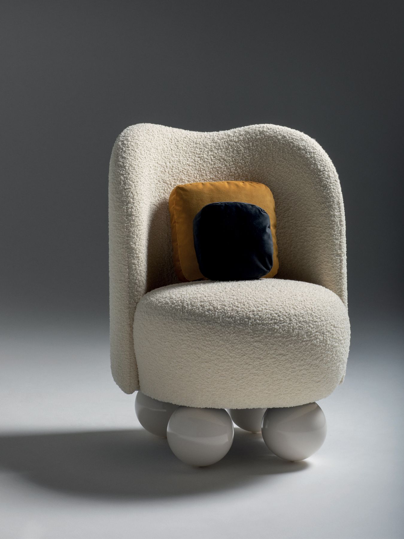 The studio has a preference for soft curves and often feature rounded forms in their designs