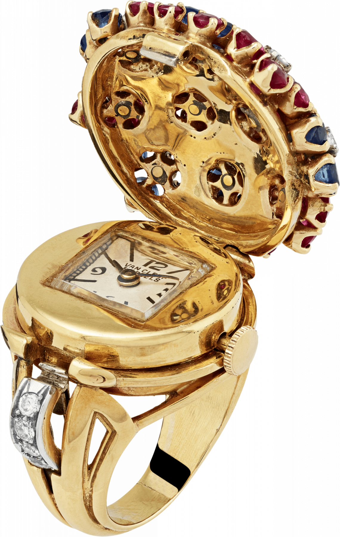 Hawai ring watch, 1944. Van Cleef & Arpels Collection
