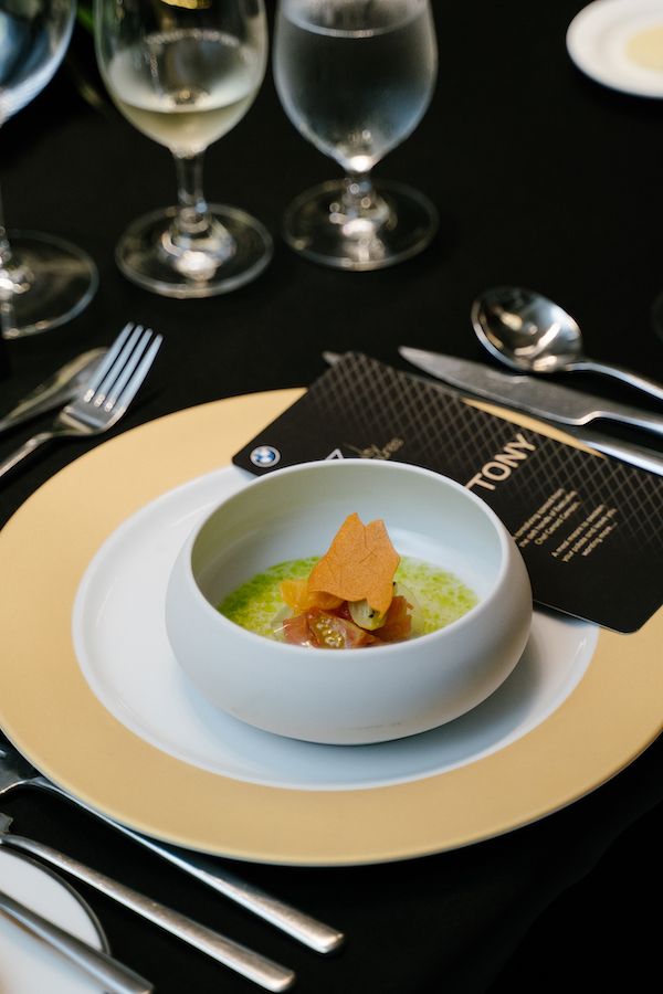 Scallop with Tom Kha Khai foam and sweet potato
