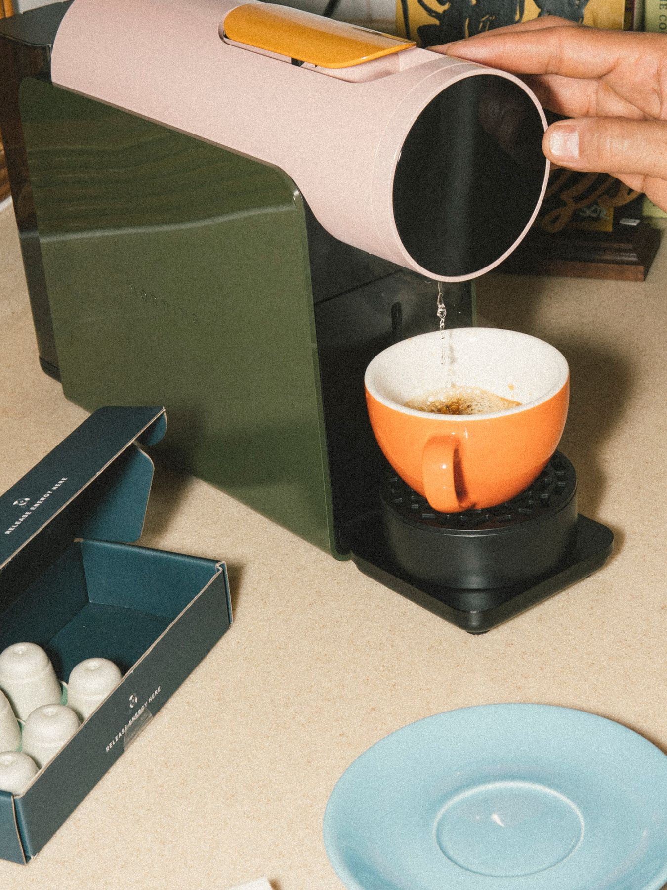 The At Your (Self) Service collection introduces new colourways to the Morning machine (Image: Courtesy of Beyond the Vines)