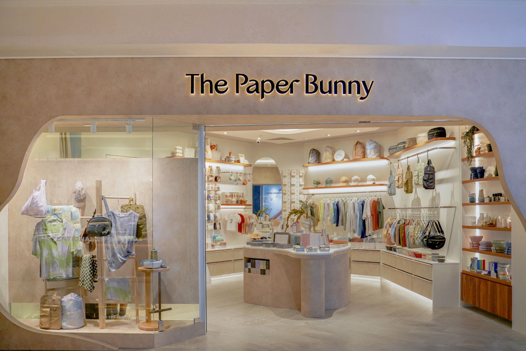 The contemporary storefront of the TPB Everyday Store appeals to minimalist lovers (Image: Courtesy of The Paper Bunny)
