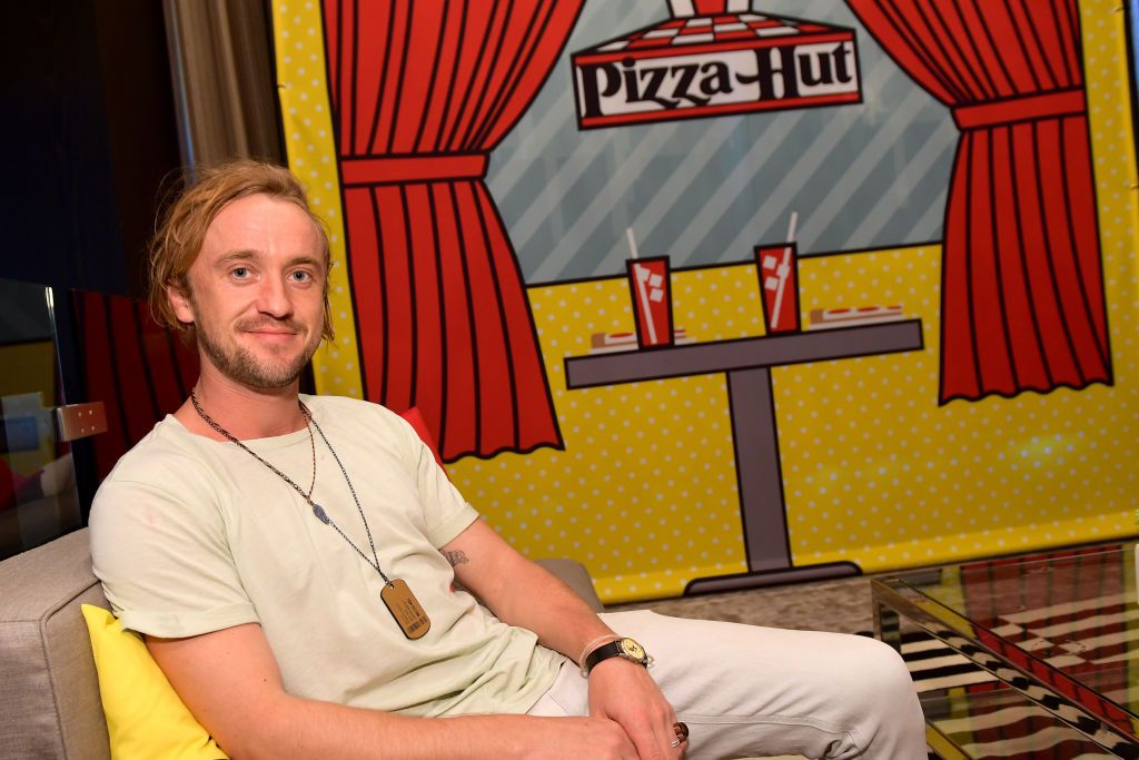 SAN DIEGO, CA - JULY 19: Tom Felton from Youtube's 'Origin' attends the Pizza Hut Lounge at 2018 Comic-Con International: San Diego at Andaz San Diego on July 19, 2018 in San Diego, California. (Photo by Matt Winkelmeyer/Getty Images for Pizza Hut)