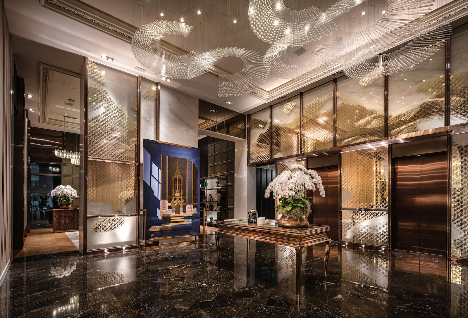 Rosewood Bangkok Reception by Celia Chu Design