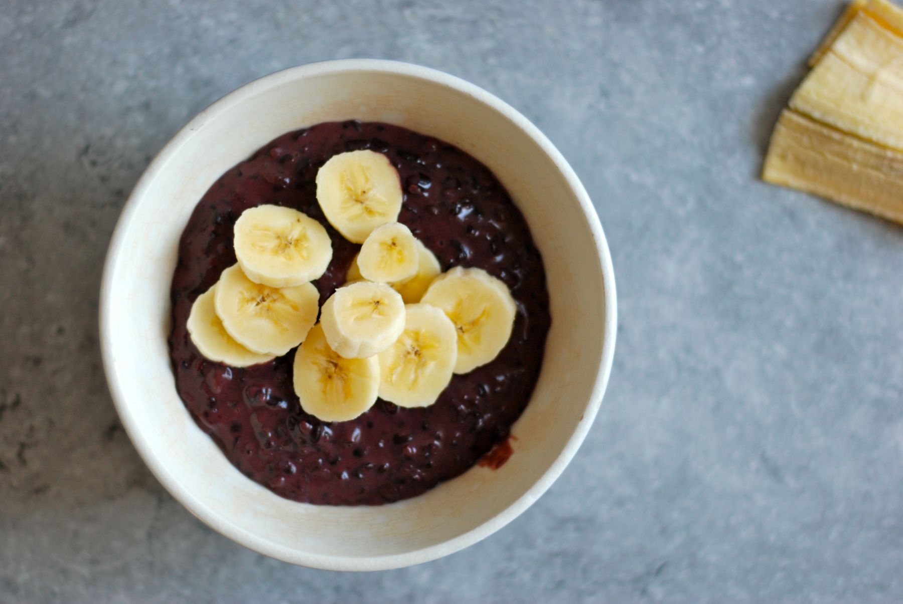 Add bananas on top of your home-made champorado (Photo: The Fat Kid Inside)