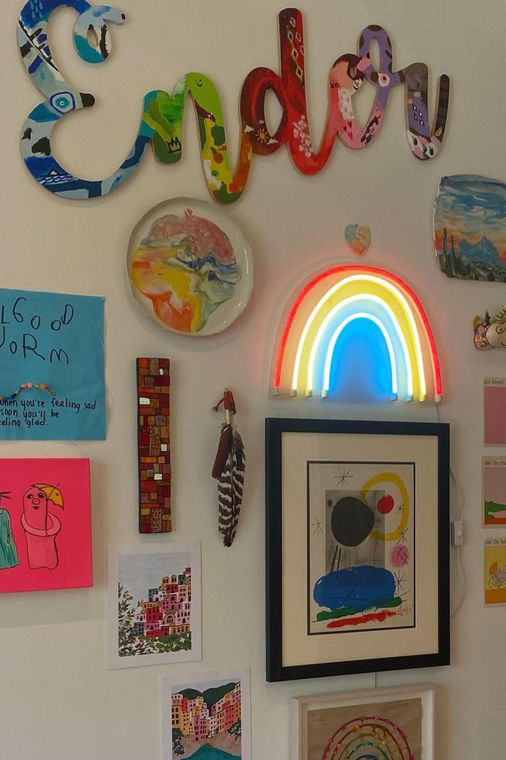Halsey decorated her newborn's bedroom with a memorable gallery wall (Image: Halsey/@halsey)