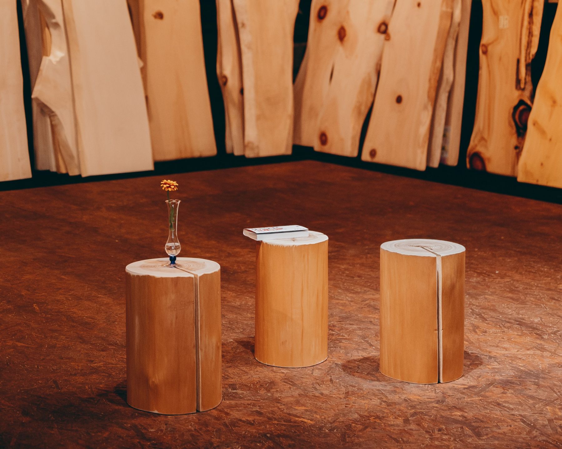 Morisho Meiboku log stools