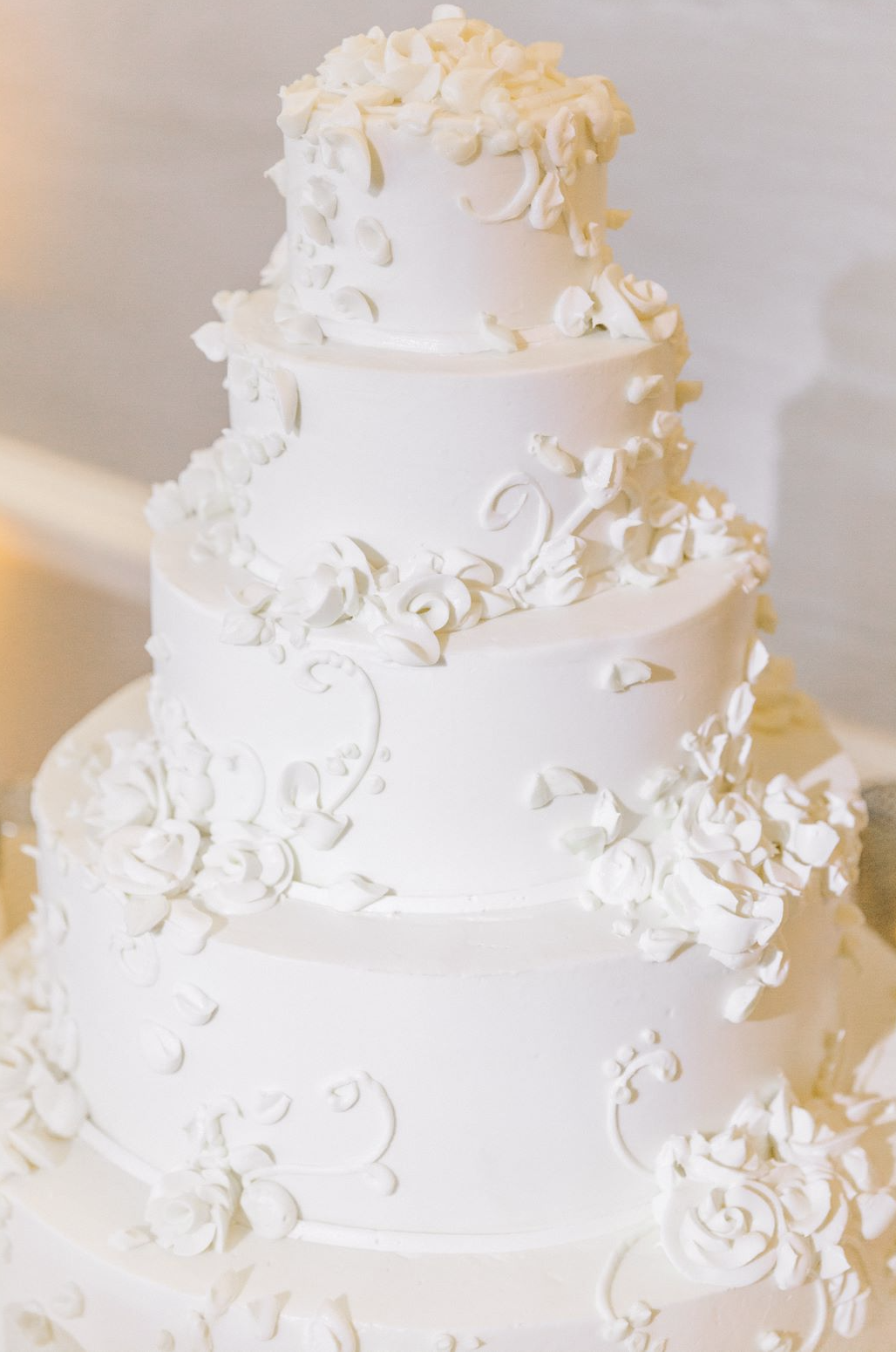 Four-tier cake by Joanie and Leigh