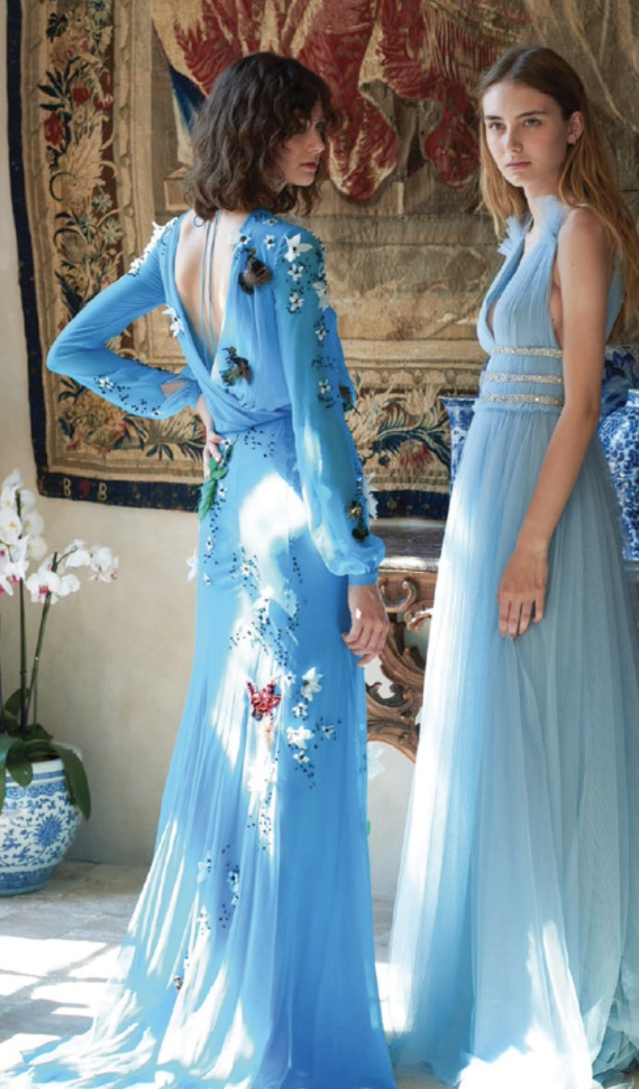 Bold shades of cobalt and French blue star in this collection