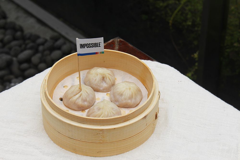 Shanghai Impossible Pork steamed dumplings