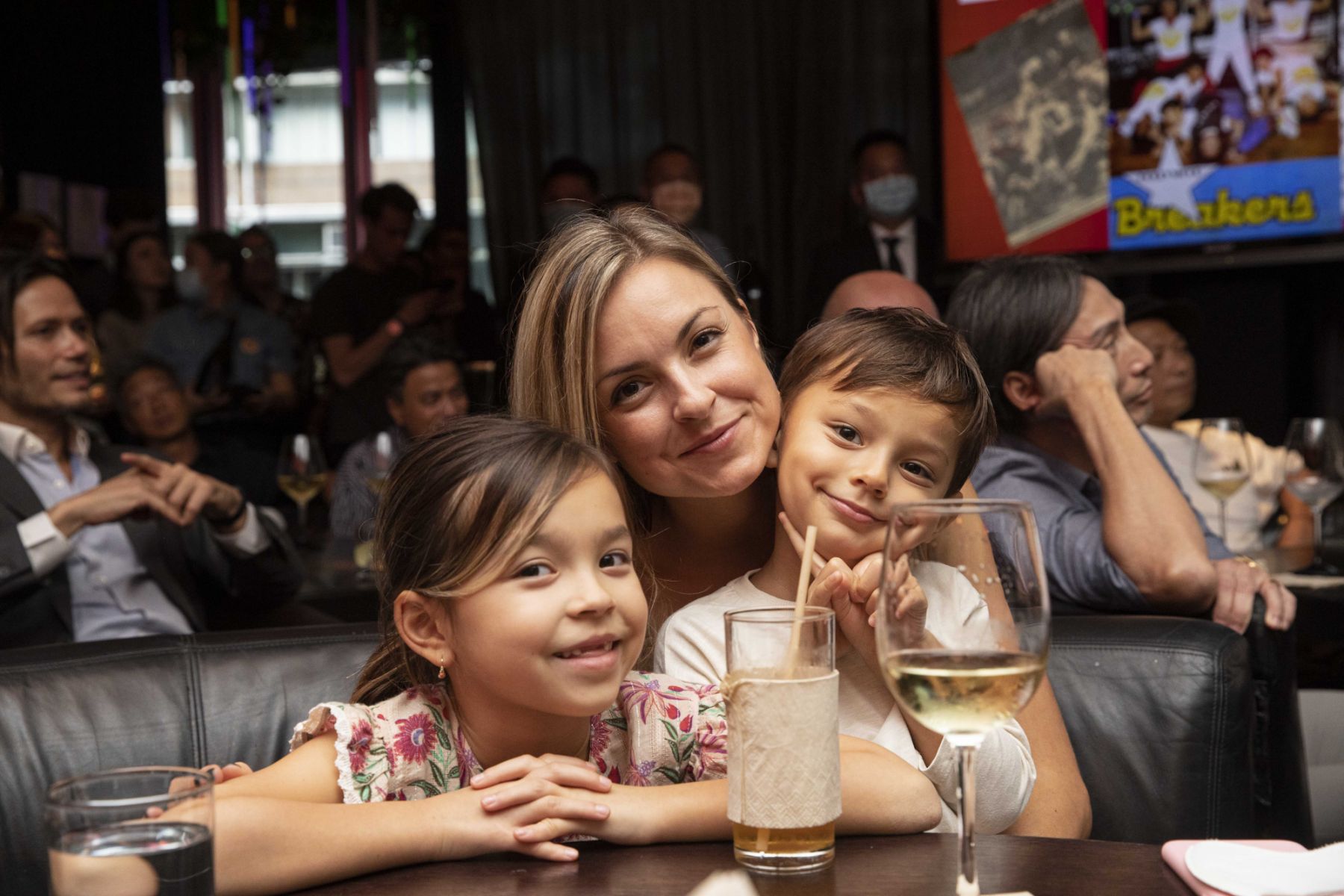 Martina Sivkova, who is married to Gilbert Yeung, with the couple's two children