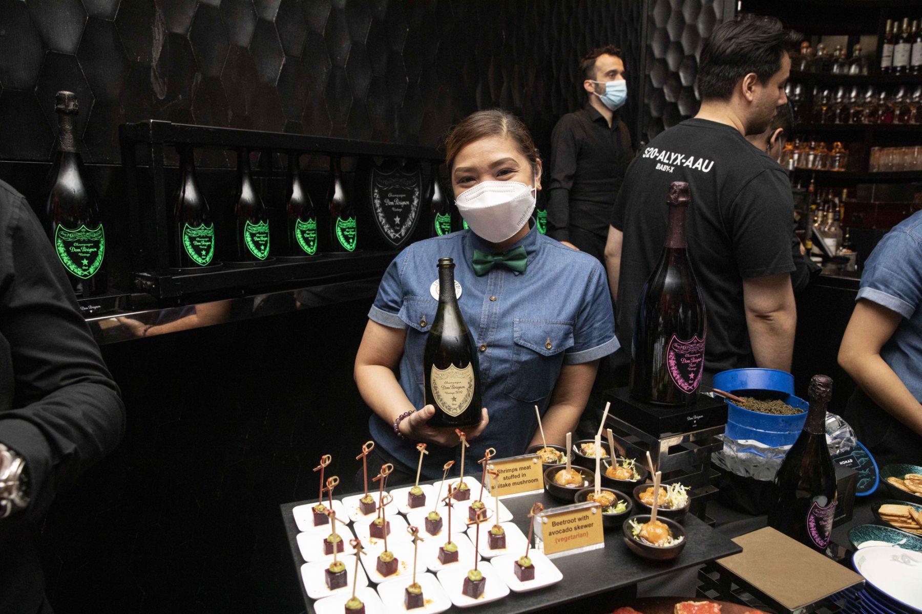 Dom Pérignon and Nomad Caviar flowed freely