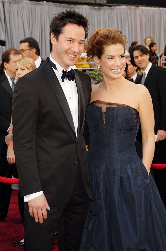 Keanu Reeves and Sandra Bullock (Photo by KMazur/WireImage)