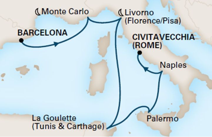 7-Day Mediterranean Rivieras
