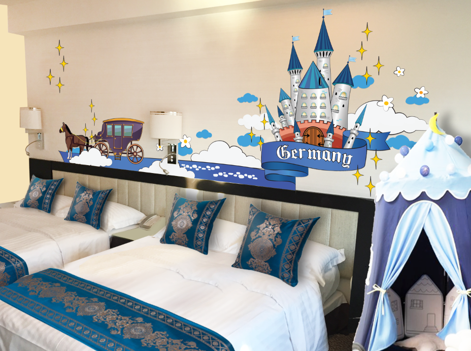 Regal_Riverside_Hotel_Winter Wanderland_Castle-Themed_Room_Bed_城堡主題客房_睡床