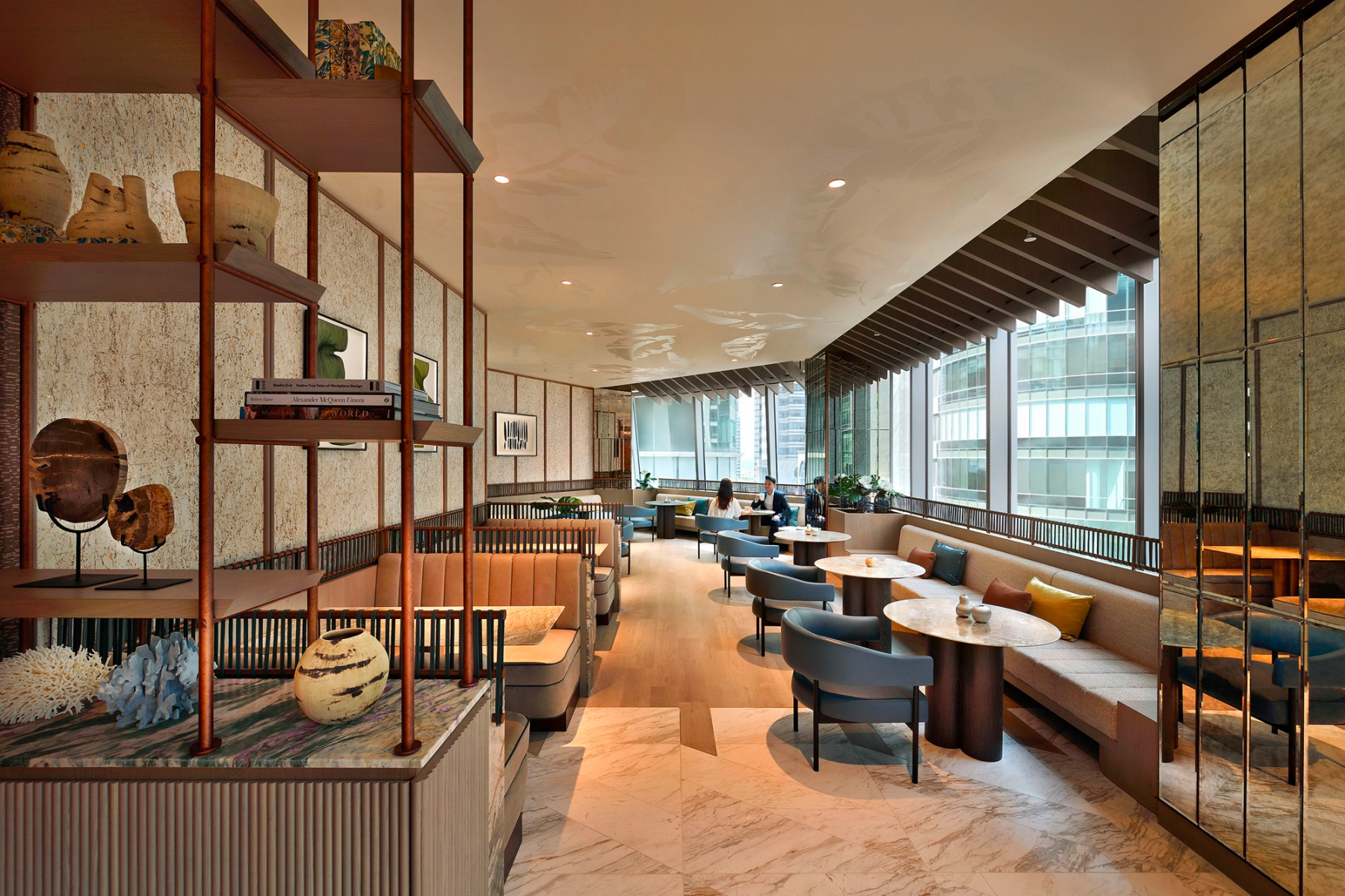 Designed by Joyce Wang, the interiors exude an aura of elegance and calm (Image: Courtesy of The Great Room)