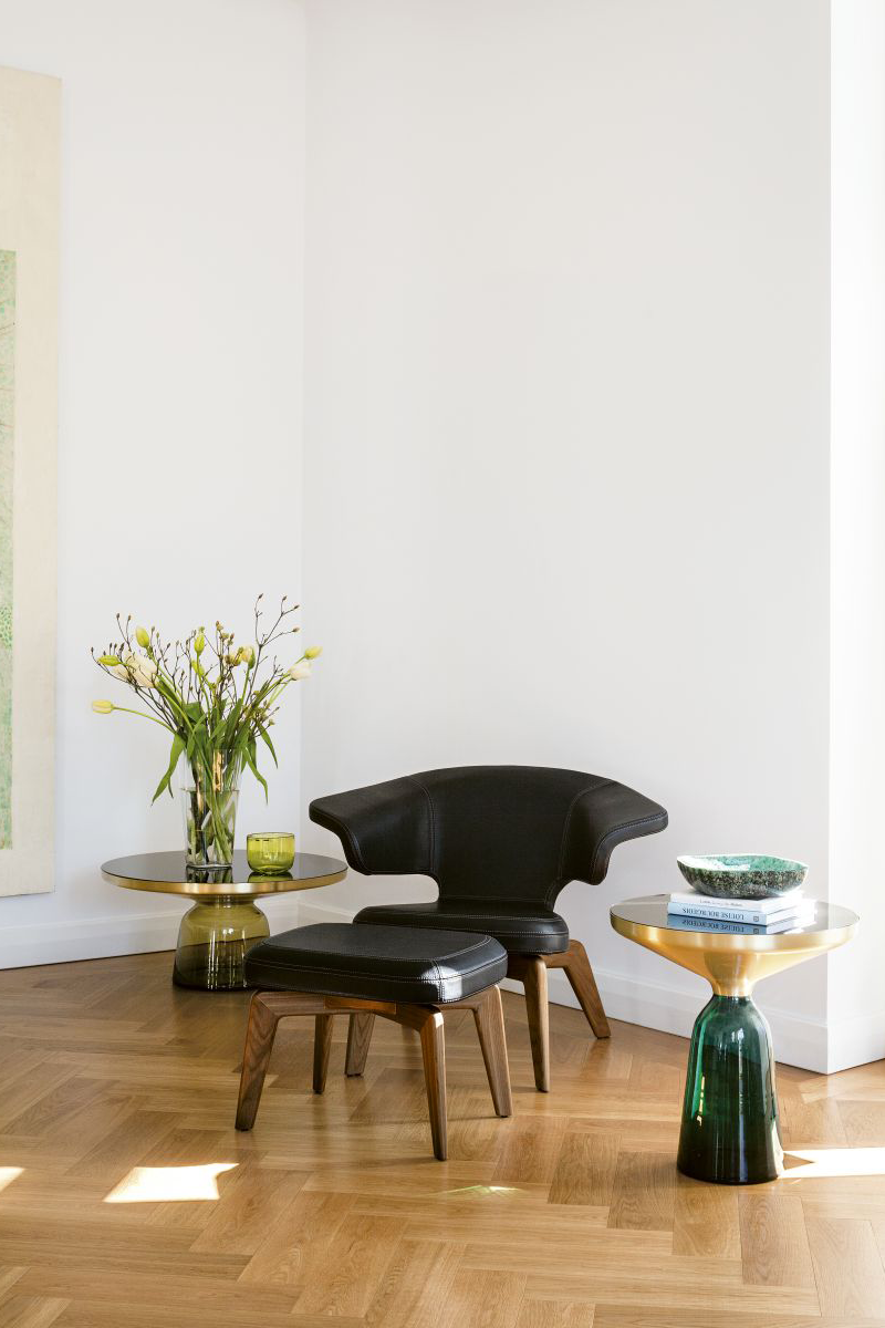 Classicon Bell side and coffee tables, by Sebastian Herkner (Photography: Elias Hassos, via Classicon)