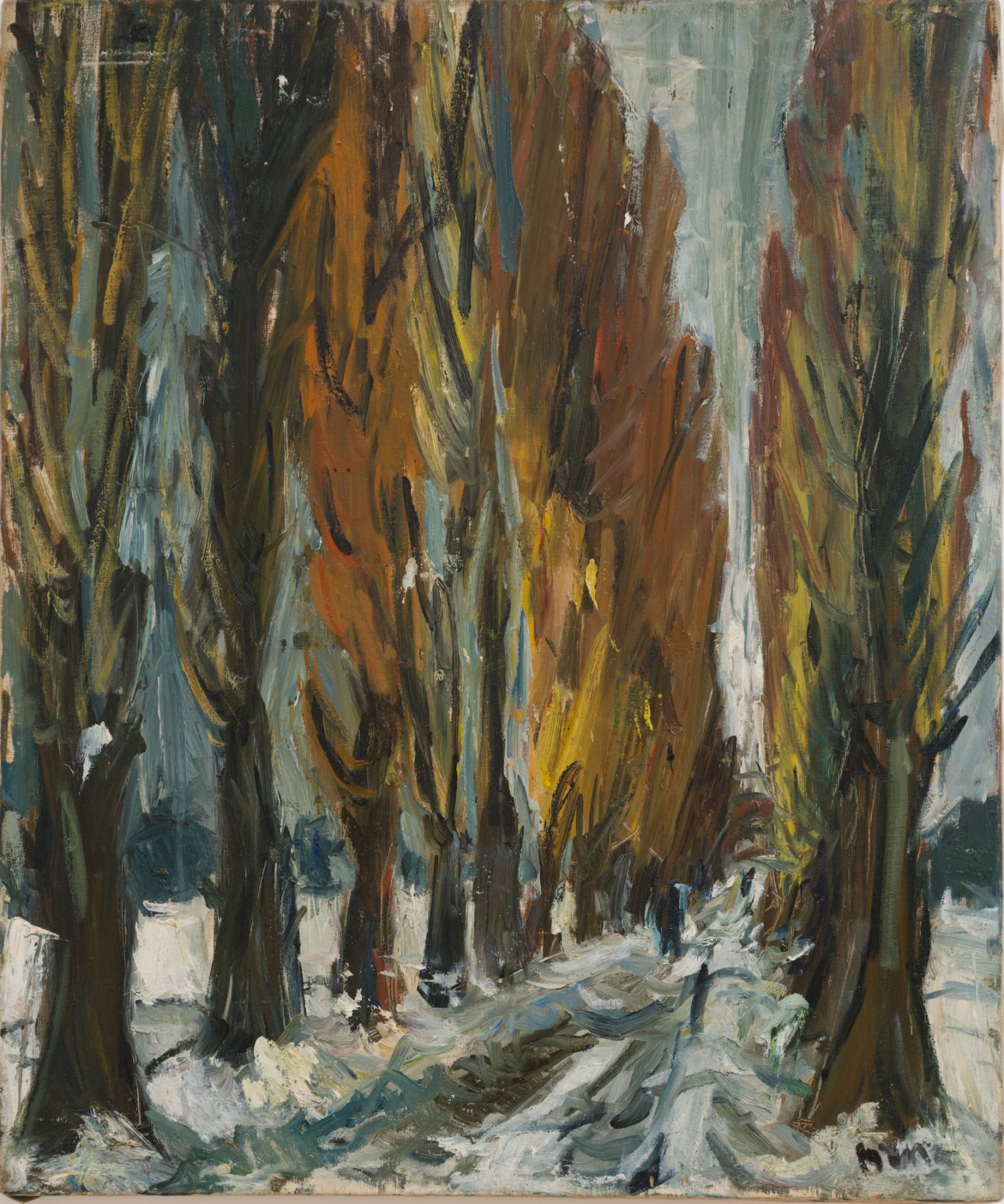 A Row of Poplar Trees