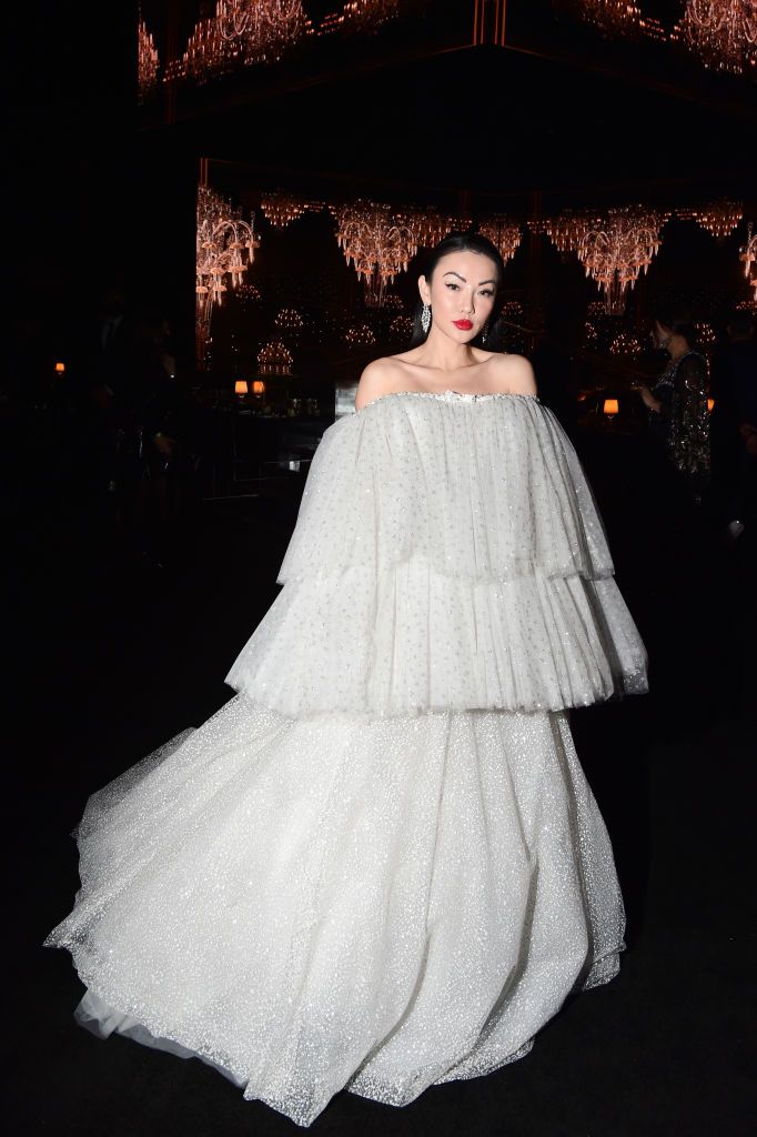LONDON, ENGLAND - NOVEMBER 29: Jessica Wang attends The Fashion Awards 2021 at the Royal Albert Hall on November 29, 2021 in London, England. (Photo by Eamonn McCormack/BFC/Getty Images for BFC)