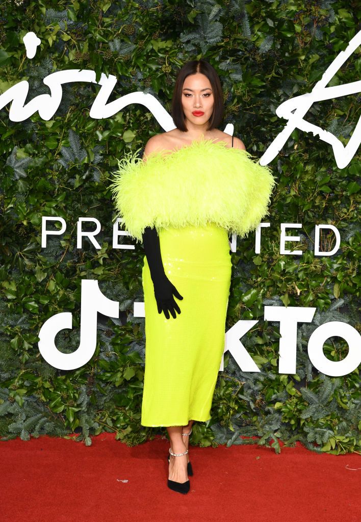 LONDON, ENGLAND - NOVEMBER 29: Tiffany Hsu attends The Fashion Awards 2021 at the Royal Albert Hall on November 29, 2021 in London, England. (Photo by Gareth Cattermole/BFC/Getty Images for BFC)