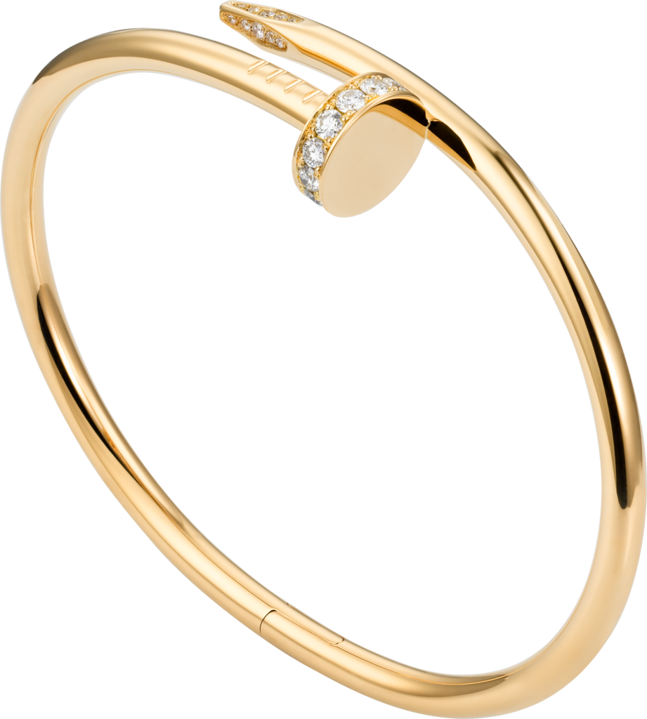 On Kimberly: Juste Un Clou bracelet, yellow gold with diamonds