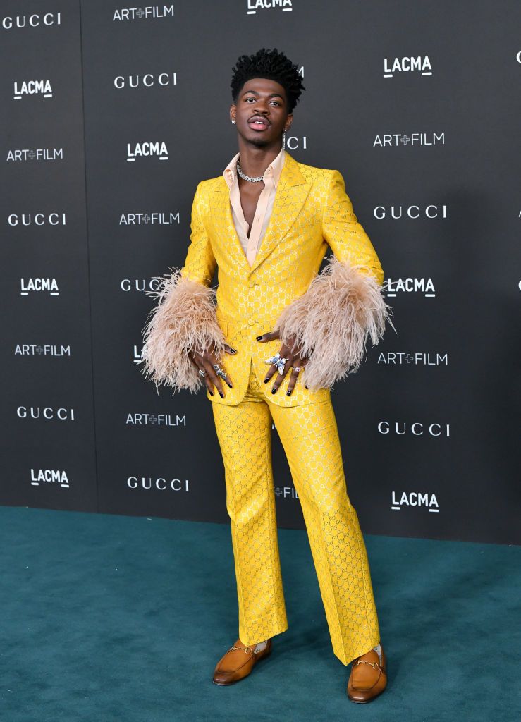 LOS ANGELES, CALIFORNIA - NOVEMBER 06: Lil Nas X attends the 10th Annual LACMA Art+Film Gala presented by Gucci at Los Angeles County Museum of Art on November 06, 2021 in Los Angeles, California. (Photo by Axelle/Bauer-Griffin/FilmMagic)