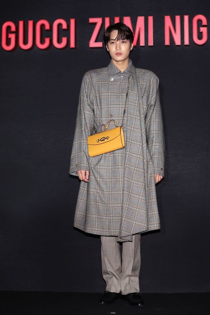 SEOUL, SOUTH KOREA - MARCH 21:  Kai of boy band EXO-K attends the Photocall for Gucci 'Zumi' launch on March 21, 2019 in Seoul, South Korea. (Photo by Han Myung-Gu/WireImage)