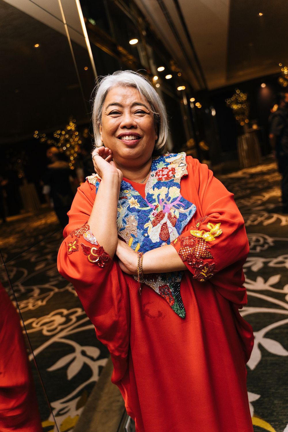Datuk Dr Hartini Zainudin in Melinda Looi Couture
