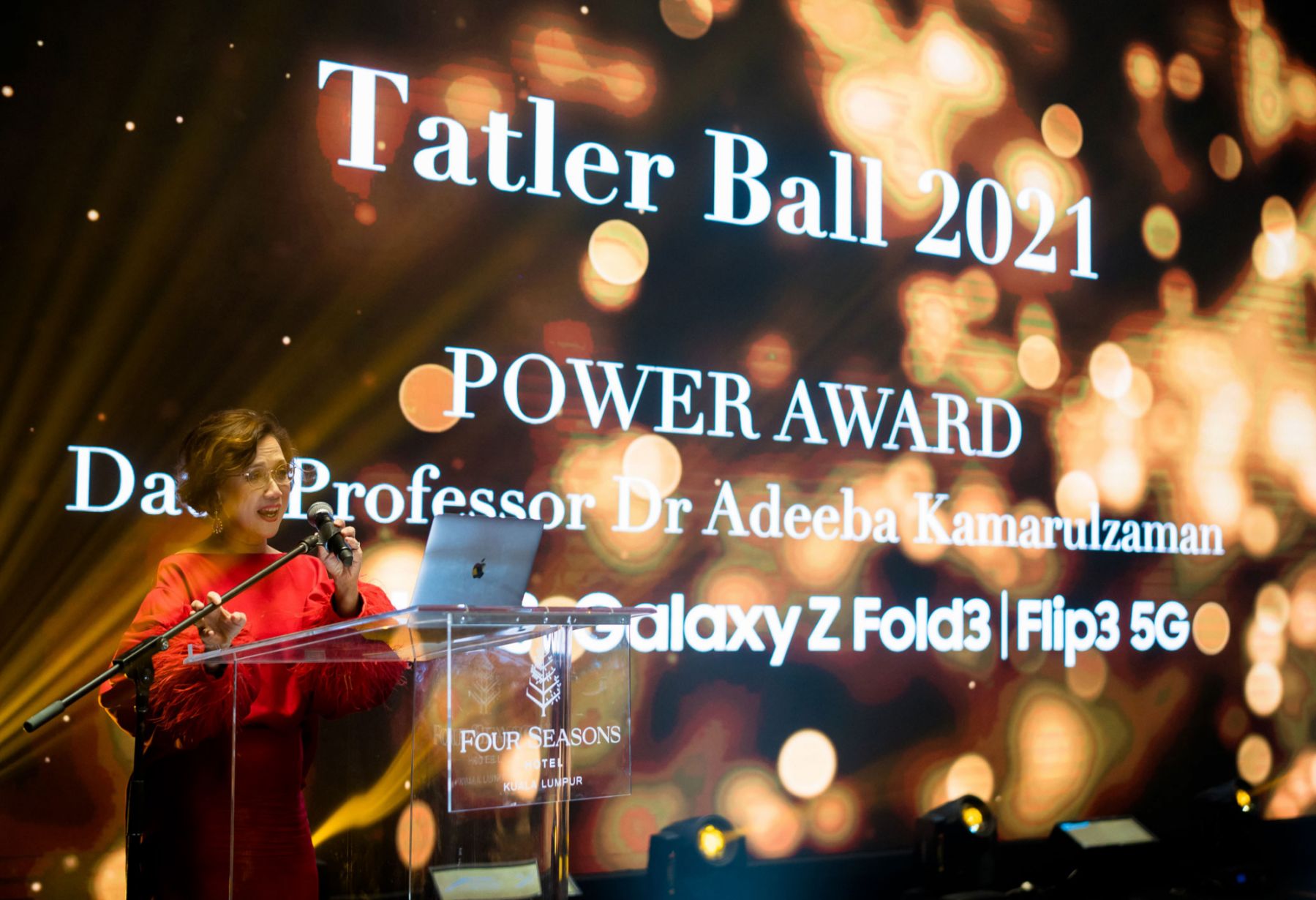 Dato' Dr Adeeba Kamarulzaman was honoured with Tatler's Power Award