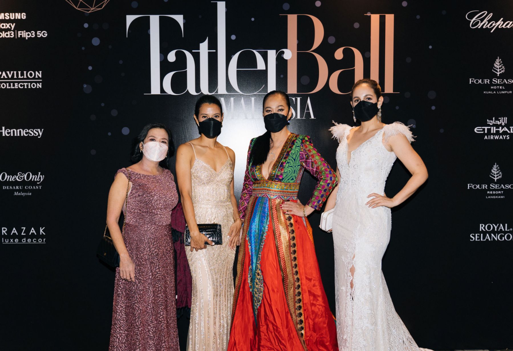 Elizabeth Soong, Datuk Nicol David, Geraldine Beh and Mariana de Reyes