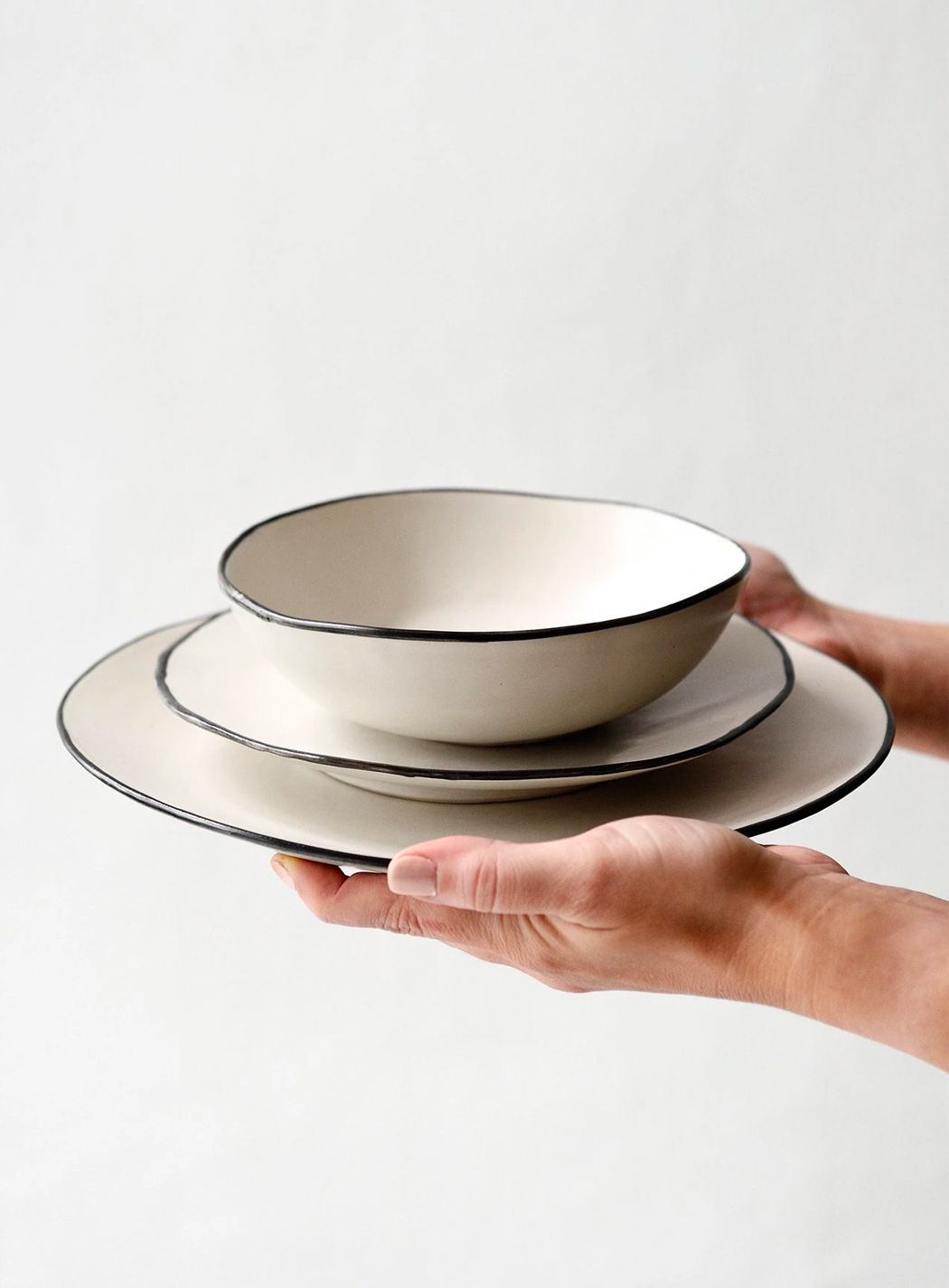 The plates and bowls are in a variety of sizes, perfect for hosting during the holiday season (Image: Island Living)